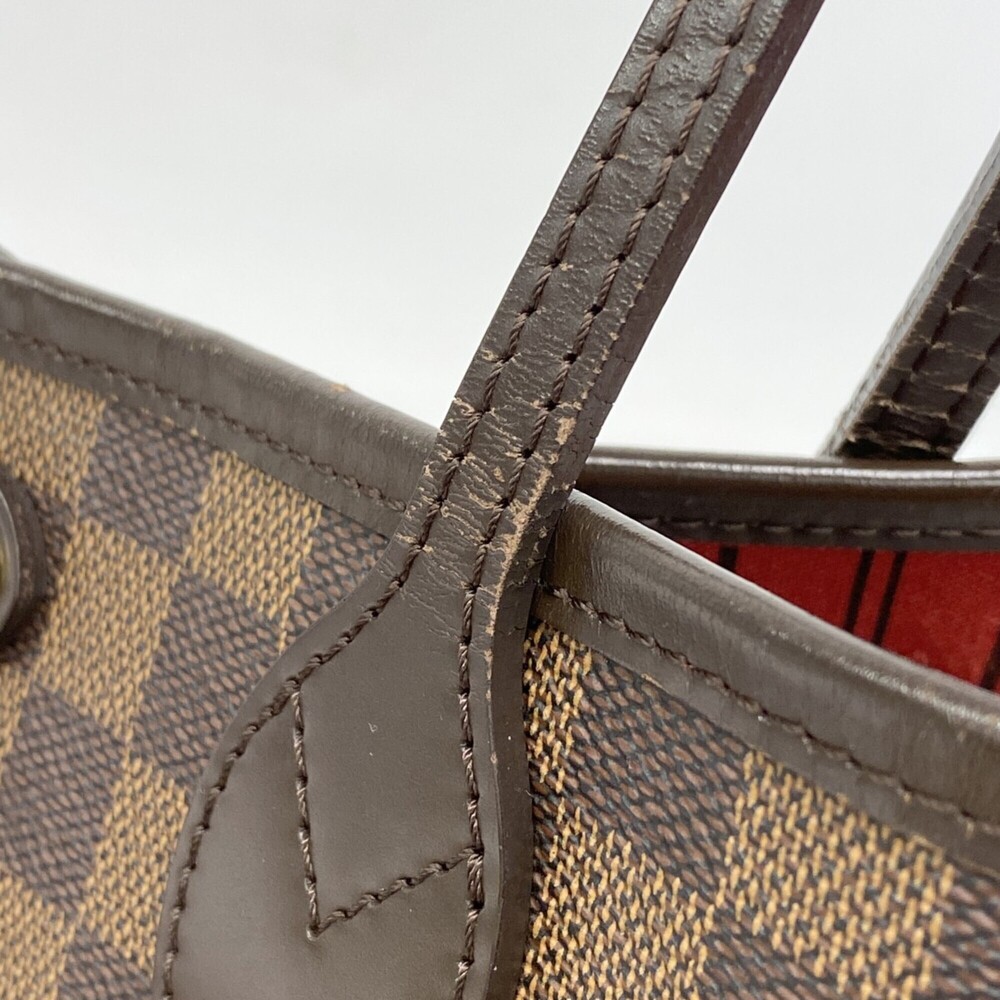 LOUIS VUITTON Brown Damier Neverfull PM Tote Bag - Picture 9 of 13